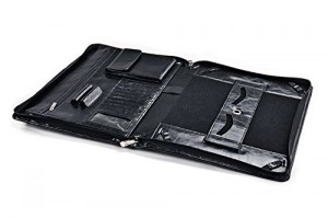 iCarryAlls Padfolio Organiseur Exécutif avec Béquille pour Microsoft Surface 3 ,Noir