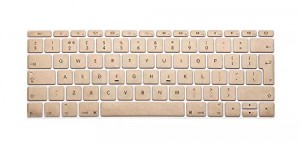 Pour Apple Macbook 12 inch Case, Moonmini® Souple Coque de Clavier en Silicone Transparent Apple Macbook 12 inch, Beige