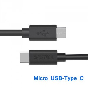CHOETECH PowerLine Cable USB-C vers USB 2.0 (1 mšštre)