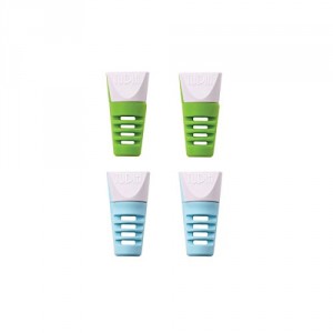 TUDIA Klip Snap On Câble de Charge Épargnant Protecteur pour MagSafe 2 (MacBook Pro with Retina display) (Bleu & Vert)