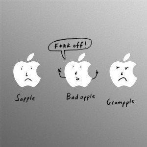 3 Pommes Decal pour Apple MacBook Pro par Jason Chapman