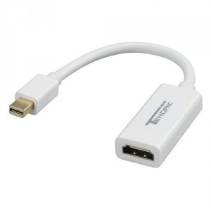 tendak 4 K Adaptateur convertisseur vidéo Mini DisplayPort vers HDMI femelle Câble pour Macbook Air Macbook Pro ThinkPad Dell