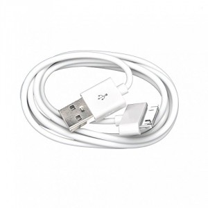 A-discovery - Cable data Micro USB 1 mètre pour IPhone 4, Couleur: Blanc