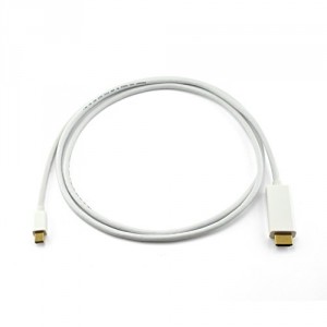 Câble 1,5m mini Display port (DP) vers HDMI avec transfert audio. Support hautes résolutions jusqu'au Full HD 1080p. Connecteurs or 24K et conception triple blindage pour une qualité optimale. Compatible port « Thunderbolt ». Disponible en plusieurs longu