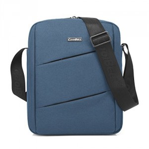 CoolBell MacBook épaule Messenger Bag mallette de transport avec poignée bandoulière Zipper pour iPad Air 2 / iPad Air / iPad 4 / iPad 3 / PC iPad 2 / iPad Samsung 10inch Tablet (Bleu)