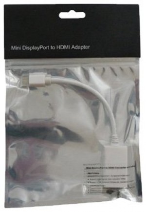 HQ CABLE-1107-0.2 Câble adaptateur MINI DP vers HDMI pour MacBook 0,20 m