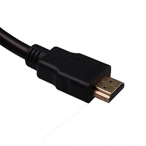 Silk Road Câble DisplayPort vers HDMI plaqué or mâle à mâle 6 pieds en noir