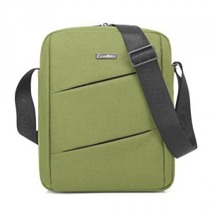 CoolBell MacBook épaule Messenger Bag mallette de transport avec poignée bandoulière Zipper pour iPad Air 2 / iPad Air / iPad 4 / iPad 3 / PC iPad 2 / iPad Samsung 10inch Tablet (Vert)