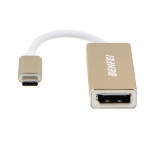 benfei USB 3.1 type C vers DisplayPort 1080p HDTV Câble adaptateur avec étui en aluminium pour MacBook/ordinateur portable (USB C à DP)