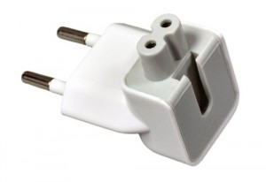 Chargeur secteur fiche secteur, embout de fiche UE Duckhead deux broches adapteur pour Apple Power Adapter pour iPhone iPod iPadMac