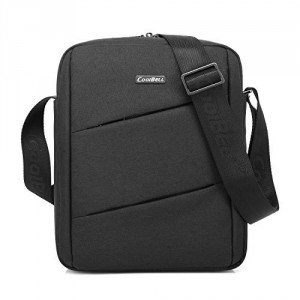 CoolBell MacBook épaule Messenger Bag mallette de transport avec poignée bandoulière Zipper pour iPad Air 2 / iPad Air / iPad 4 / iPad 3 / PC iPad 2 / iPad Samsung 10inch Tablet (Noir)