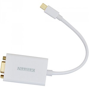 Leicke KN39701 KanaaN Mini Display Port vers VGA pour Apple MacBook Pro