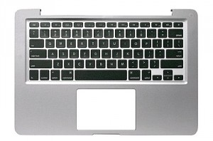 Sparepart: Apple Top Case and US keyboard (10) Grade-A, MSPA4605US (Grade-A Unibody Macbook Pro 13)