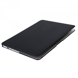 ineway Mat Surface Étui Coque rigide en caoutchouc avec protection d'écran pour Apple MacBook Air 33,8 cm (A1466 et A1369), 33,8 cm Air, couleur unique, plastique, NC-Black, Mac 13.3 AIR case