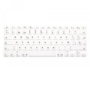 Clavier en silicone colorŽ Translucent Film protecteur pour Macbook13.3 15,4 europŽenne Version espagnole