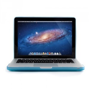 GMYLE (TM) Bleu clair givré mat revêtu de caoutchouc See Thru Hard Shell clip Snap On Case couverture de peau pour Apple 13,3 "pouces Macbook Pro Unibody en aluminium - Avec TPU transparent de protection Keyboard Cover - 2 en 1 - (impropres à 13 Macbook P