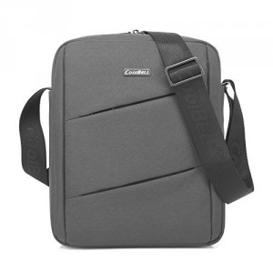 CoolBell MacBook épaule Messenger Bag mallette de transport avec poignée bandoulière Zipper pour iPad Air 2 / iPad Air / iPad 4 / iPad 3 / PC iPad 2 / iPad Samsung 10inch Tablet (Gris)