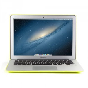 GMYLE(R) Jaune au Néon givré caoutchouc revêtement Shell Clip Snap sur Housse Etui Coque pour 13,3 pouces MacBook Air 13 "