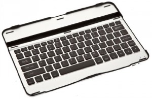 Étui de clavier avec touches noires Cooper Cases (TM) Aluminium Buddy pour Samsung Galaxy Tab 3 10.1 (P5200 / P5210 / P5220) Bluetooth 3.0 (très mince, très léger, métal brossé, encastré, 82 touches, capacité de la batterie 55 heures)