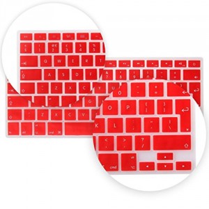 ineway Mat Surface Étui Coque rigide en caoutchouc avec protection d'écran pour Apple MacBook Air 33,8 cm (A1466 et A1369), 33,8 cm Air, UE set-single couleur, plastique, EU set-NC-Red, Mac 13.3 AIR case-3 in 1 set(EU keyboard)