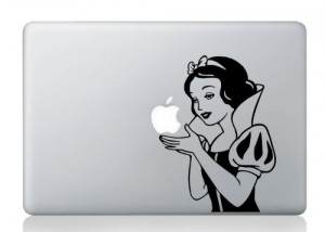 Snow white Macbook Air 11 13 and Macbook 13 15 inch decal sticker (autocollant) (Blanche-Neige) Apple Laptop