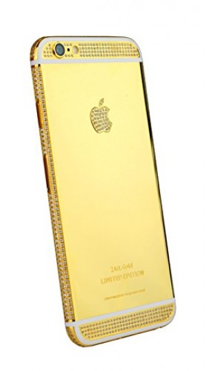 Diamond Cover 315490 High Class 64 Go avec 24 ct or et pierres Swarovski brillant pour Apple iPhone 6S