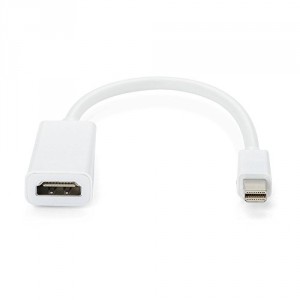 Câble adaptateur mini DisplayPort vers HDMI pour Apple Unibody MacBook Pro/MacBook Air/iMac/Mini DisplayPort, prise en charge audio, vidéo et le nouveau port Thunderbolt