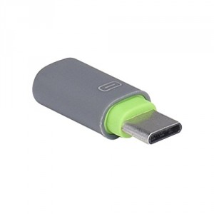 Voberry® Connecteur de Convertisseur USB 3.1 Type-C Mâle vers Micro USB Femelle Connector pour Oneplus 2, Nokia, Meizu Mx Pro 5, MacBook 12'' (Vert)