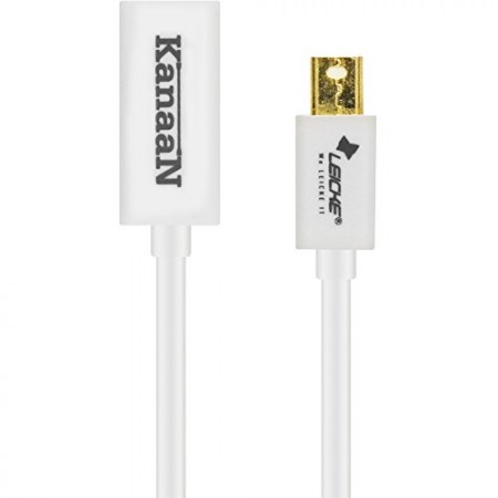 Leicke KanaaN 4K*2K Mini Displayport zu HDMI Kabel | Adapter kompatibel mit MacBook Pro Retina, Mac Pro, iMac und Mac Mini   HDMI 1.4b - Unterstützung