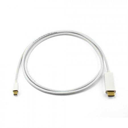 Câble 1,5m mini Display port (DP) vers HDMI avec transfert audio. Support hautes résolutions jusqu'au Full HD 1080p. Connecteurs or 24K et conception triple blindage pour une qualité optimale. Compatible port « Thunderbolt ». Disponible en plusieurs longu