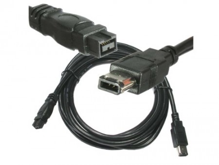 KALEA-INFORMATIQUE © - Cordon adaptateur FireWire 400 IEEE1394a vers FireWire 800 IEEE1394b - 6 Points Mâle / 9 Points Mâle - 1.8M