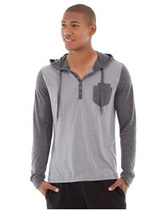 Chaz Kangeroo Hoodie-M-Gray